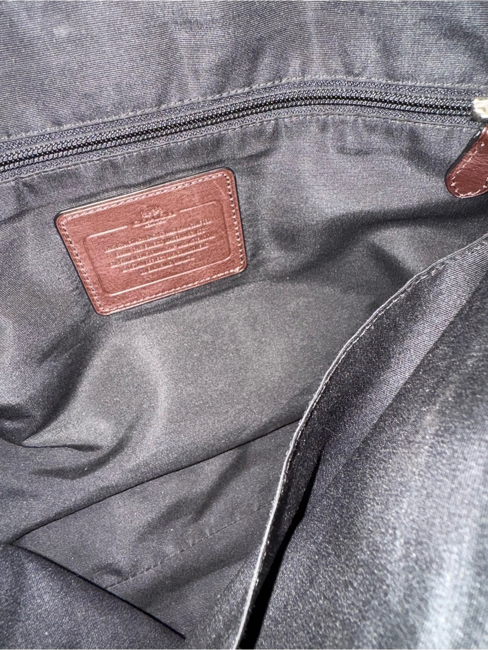COACH Brown Leather Messenger Bag Men’s Women’s Unisex Shoulder Crossbody Large - Picture 12 of 15
